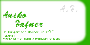 aniko hafner business card